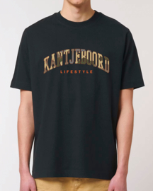 Kantjeboord 'Lifestyle University'  Heavyweight Oversized T-Shirt - Black/Signal Red Elite