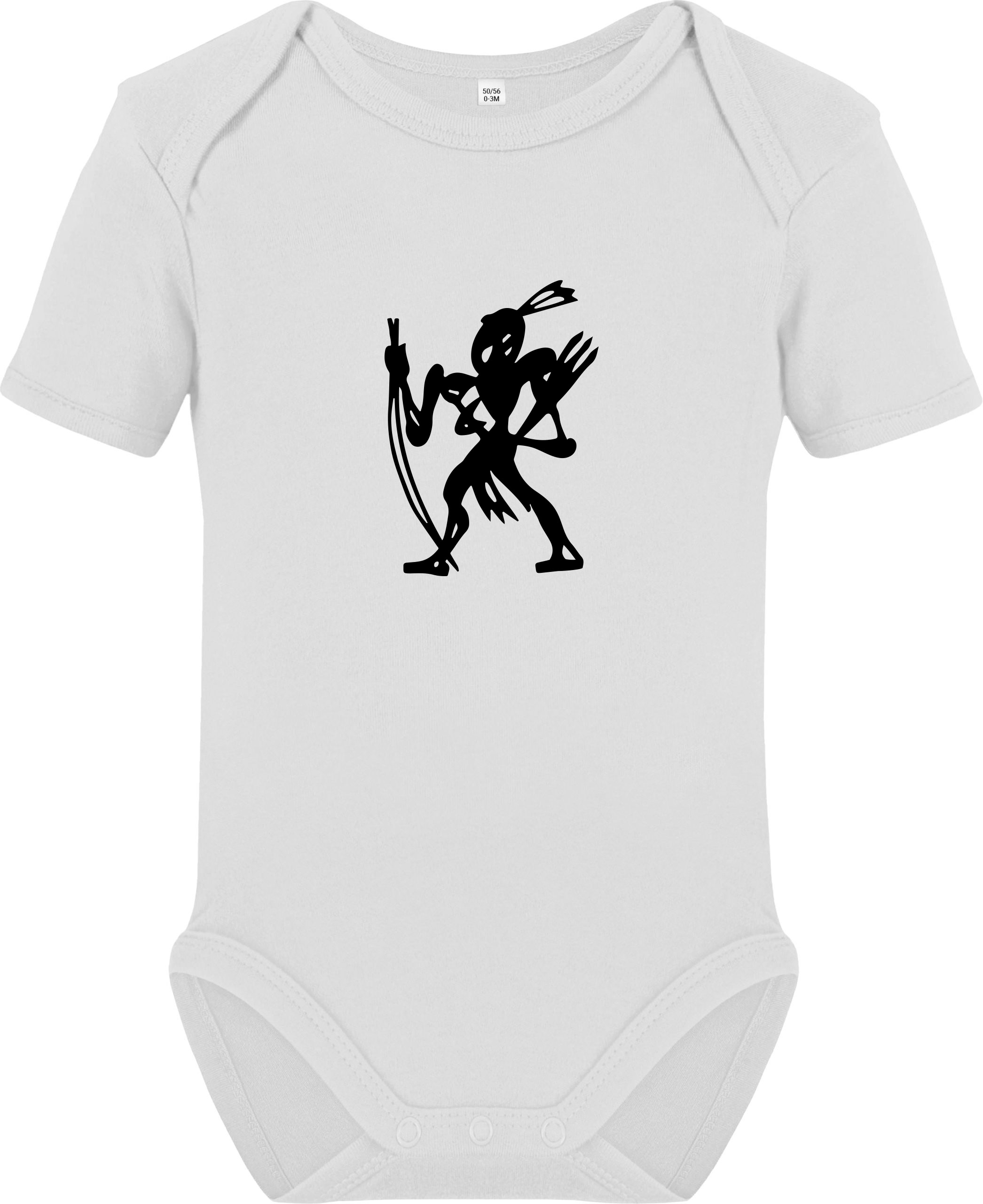 Original Warrior Outline Rompertje (Black/White)