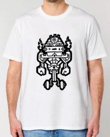 MrMonk RoboPunk Medium Fit T-shirt (White/Black)