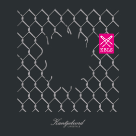 Kantjeboord Lifestyle ‘Be Free’ Heavyweight Oversized T-Shirt - Black / Metallic Silver & Magenta