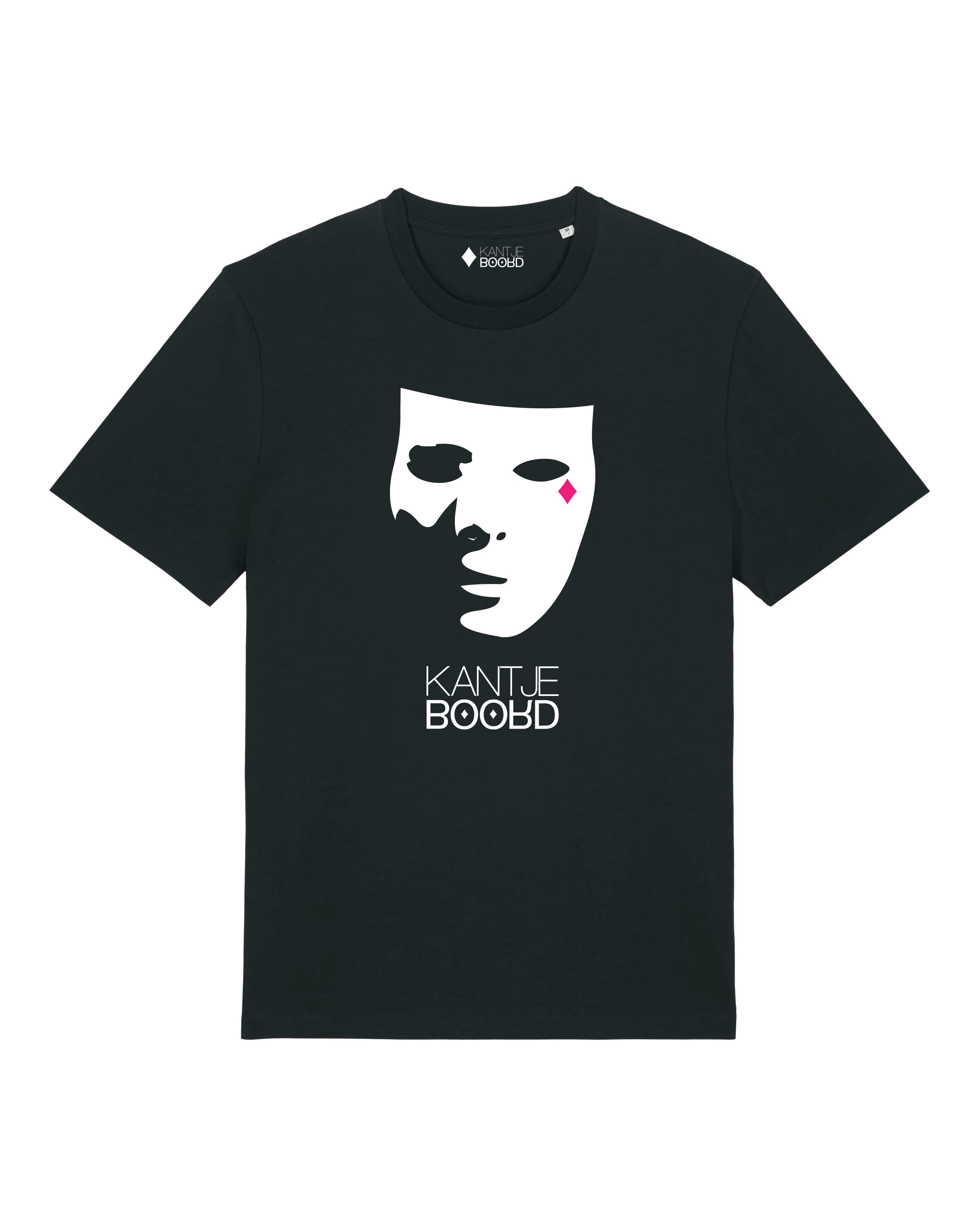 Mask Logo Medium Fit T-shirt (Magenta/White/Black)