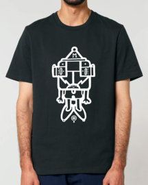 MrMonk Duncan Medium Fit T-shirt (White/Black)