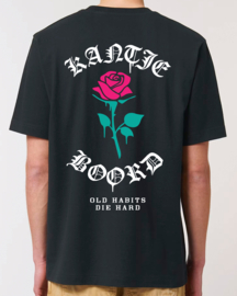 Old Habits Die Hard Heavy Weight T-shirt (White/Magenta/Turqoise/Black)