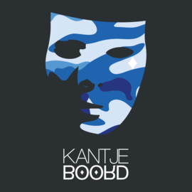 Kantjeboord Lifestyle ‘Camouflage Mask’ Heavyweight Oversized T-Shirt - Black/Azur Elite