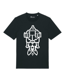 MrMonk Duncan Medium Fit T-shirt (White/Black)