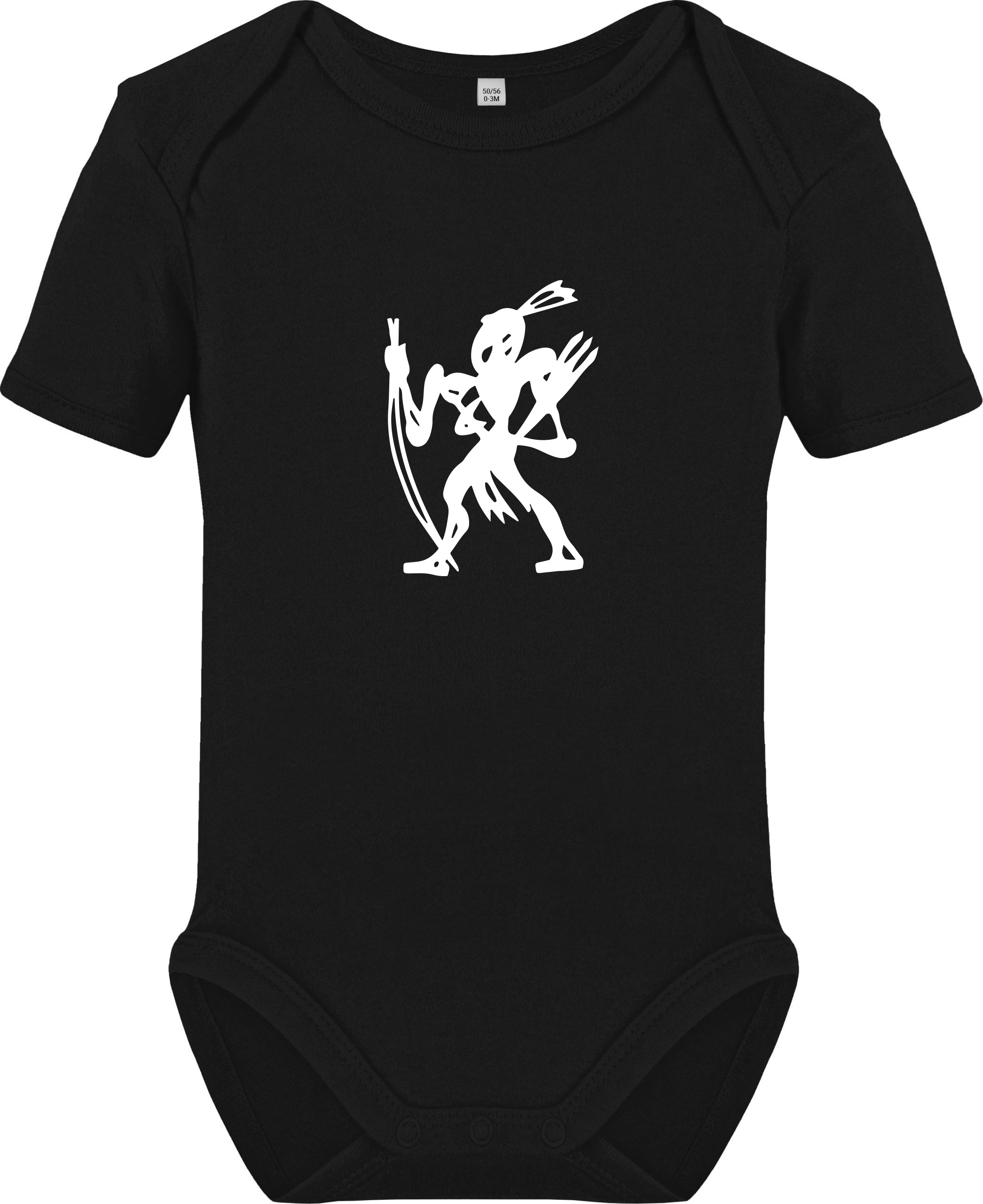 Original Warrior Outline Rompertje (White/Black)
