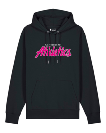 Kantjeboord 'Athletics' Medium Fit Hoodie - Black/Magenta Crush