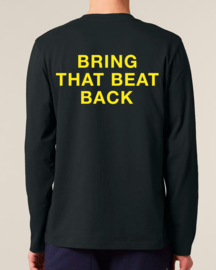 Kantjeboord Lifestyle 'Bring That Beat Back' Medium Fit Long Sleeve T-shirt - Black/Yellow