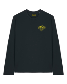 Kantjeboord Lifestyle 'Bring That Beat Back' Medium Fit Long Sleeve T-shirt - Black/Yellow