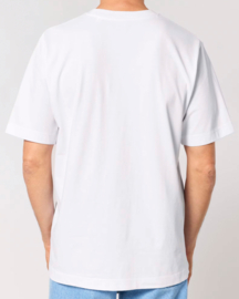Rock and Rule Heavy Weight T-shirt (On Fire/White)