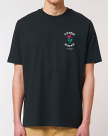 Old Habits Die Hard Heavy Weight T-shirt (White/Magenta/Turqoise/Black)