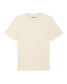 Kantjeboord Lifestyle ‘Horen, Zien & Verbinden’ Heavyweight Oversized T-Shirt - Canvas Cream / French Navy