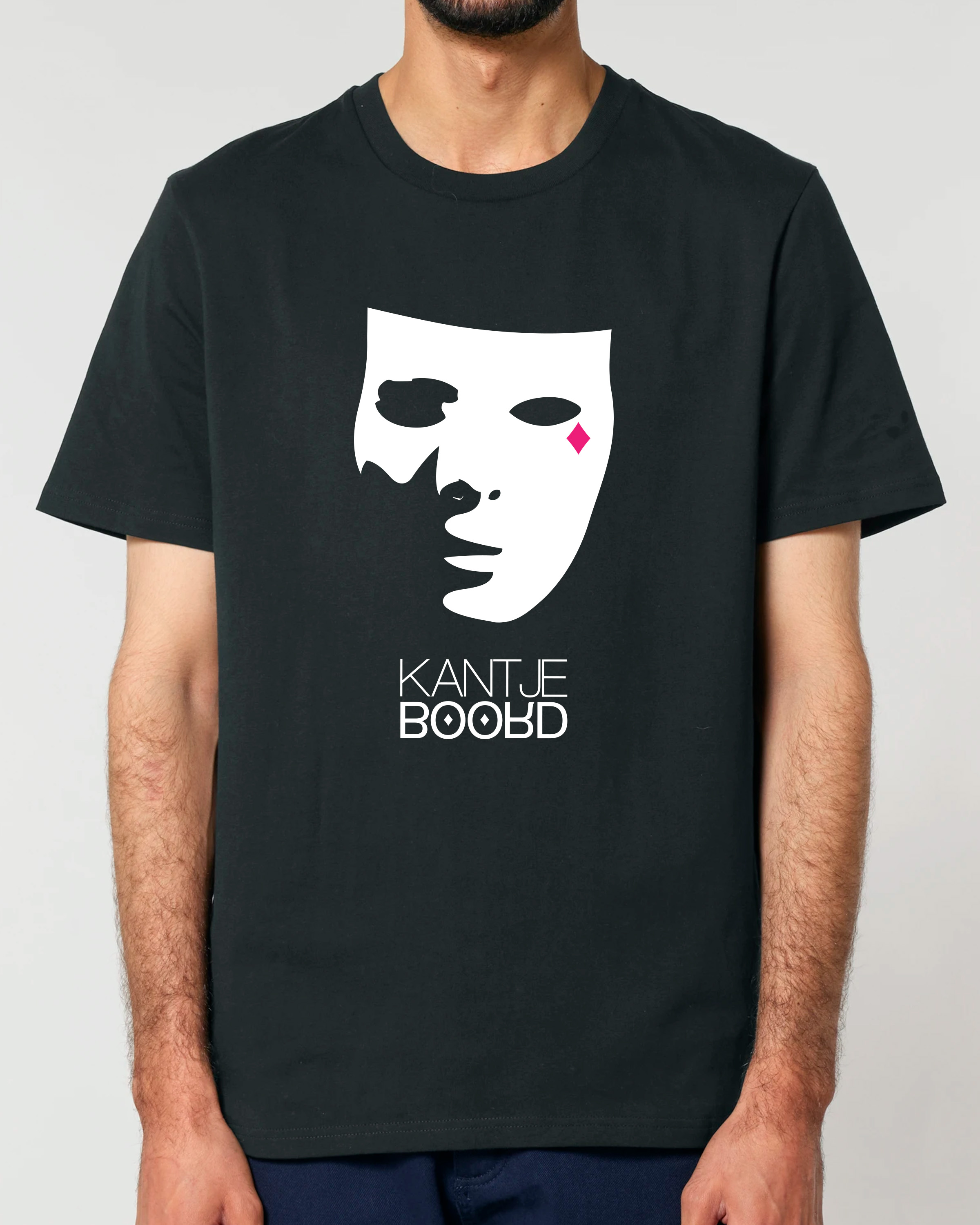 Mask Logo Medium Fit T-shirt (Magenta/White/Black)