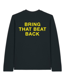Kantjeboord Lifestyle 'Bring That Beat Back' Medium Fit Long Sleeve T-shirt - Black/Yellow