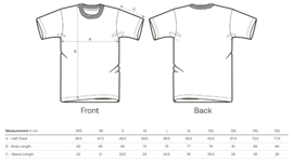 B(r)oed-dha Medium Fit T-shirt (White/Black)