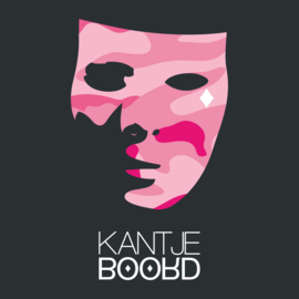 Kantjeboord Lifestyle ‘Camouflage Mask’ Heavyweight Oversized T-Shirt - Black/Blossom Elite