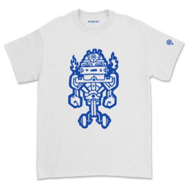 MrMonk RoboPunk T-shirt (Azur/White)
