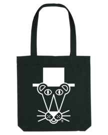 Trik Panter Tote Bag (White/Black)