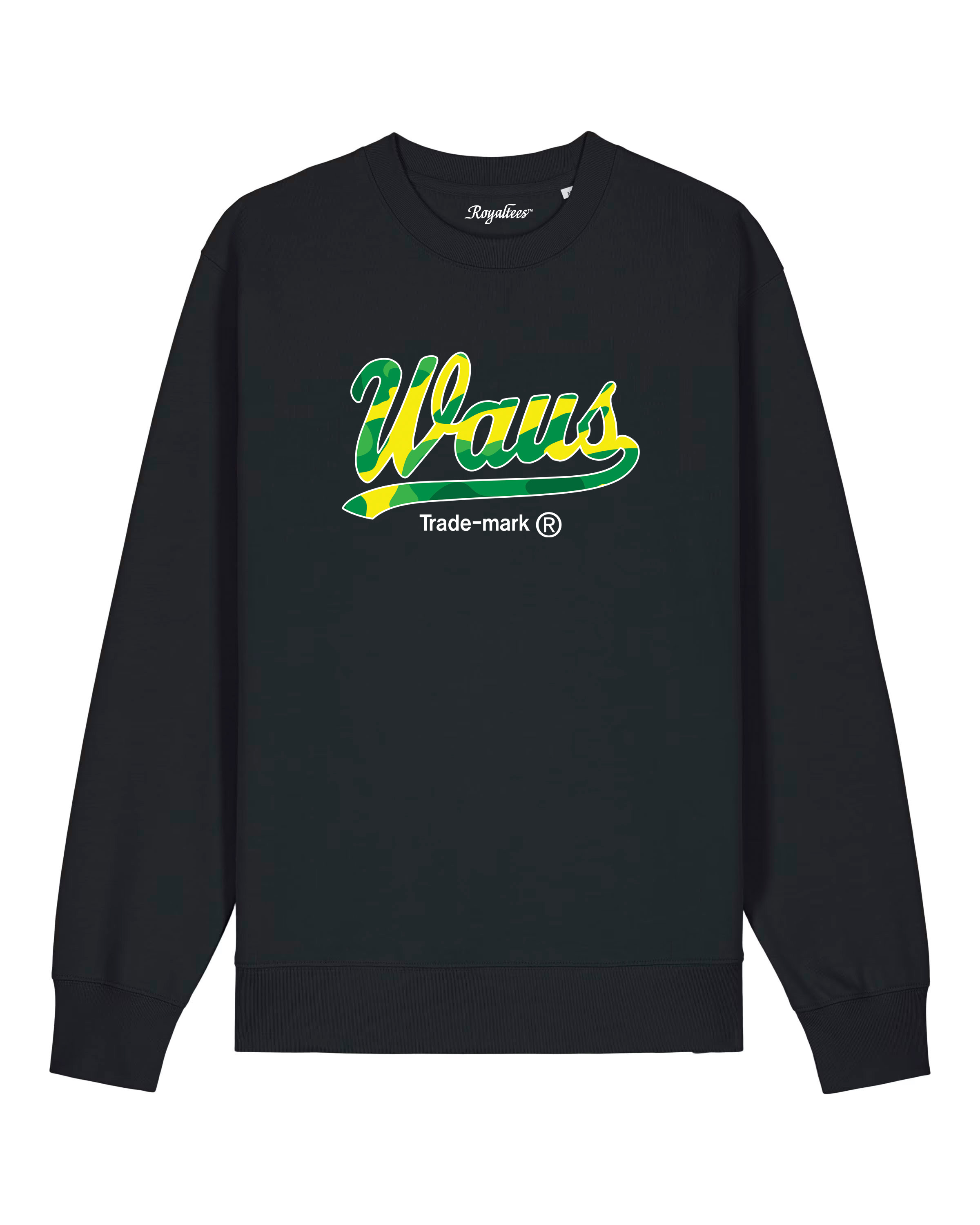 Camo Waus Medium Fit Sweatshirt (Black)