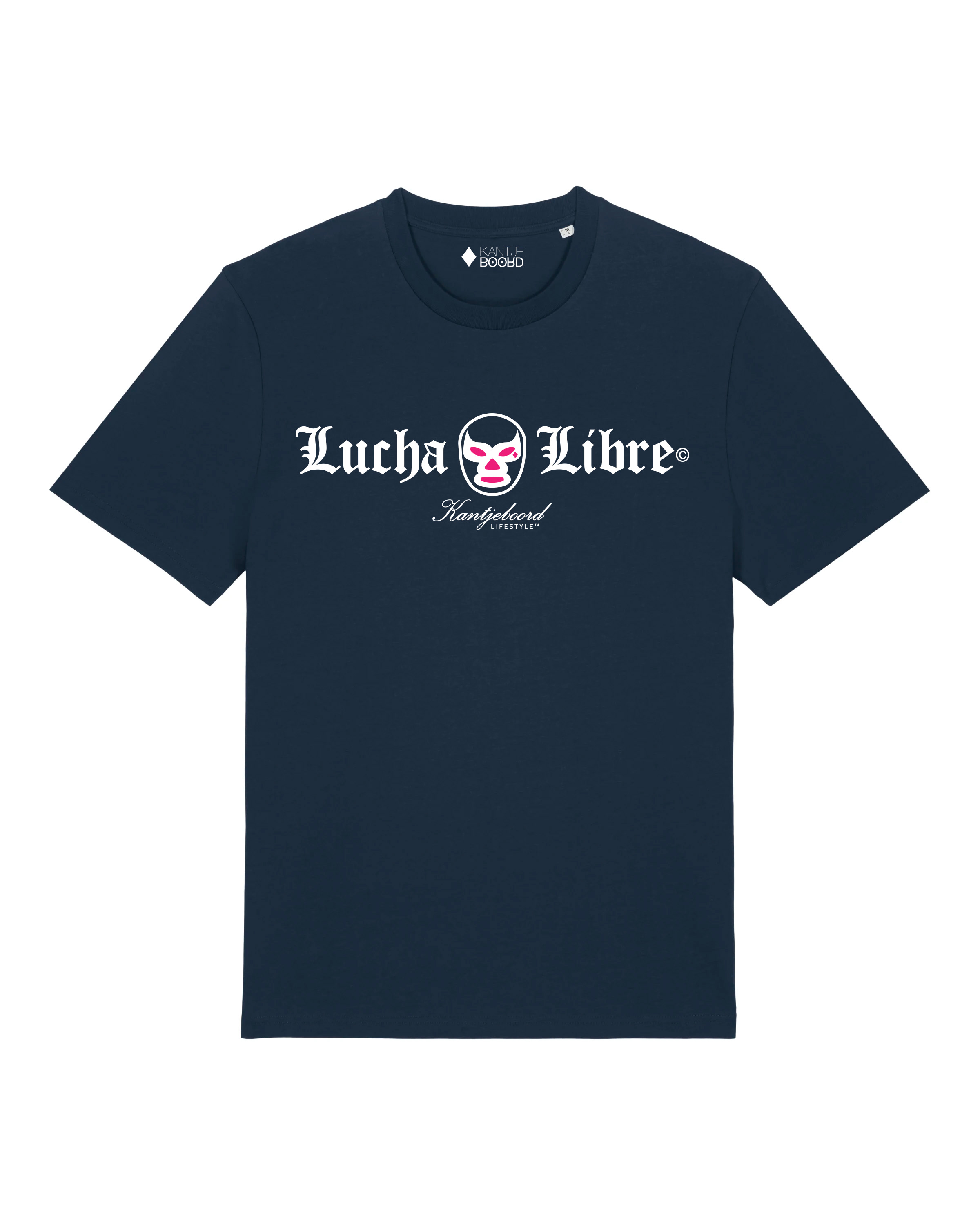 Lucha Libre Medium Fit T-shirt (White/Magenta/Navy)