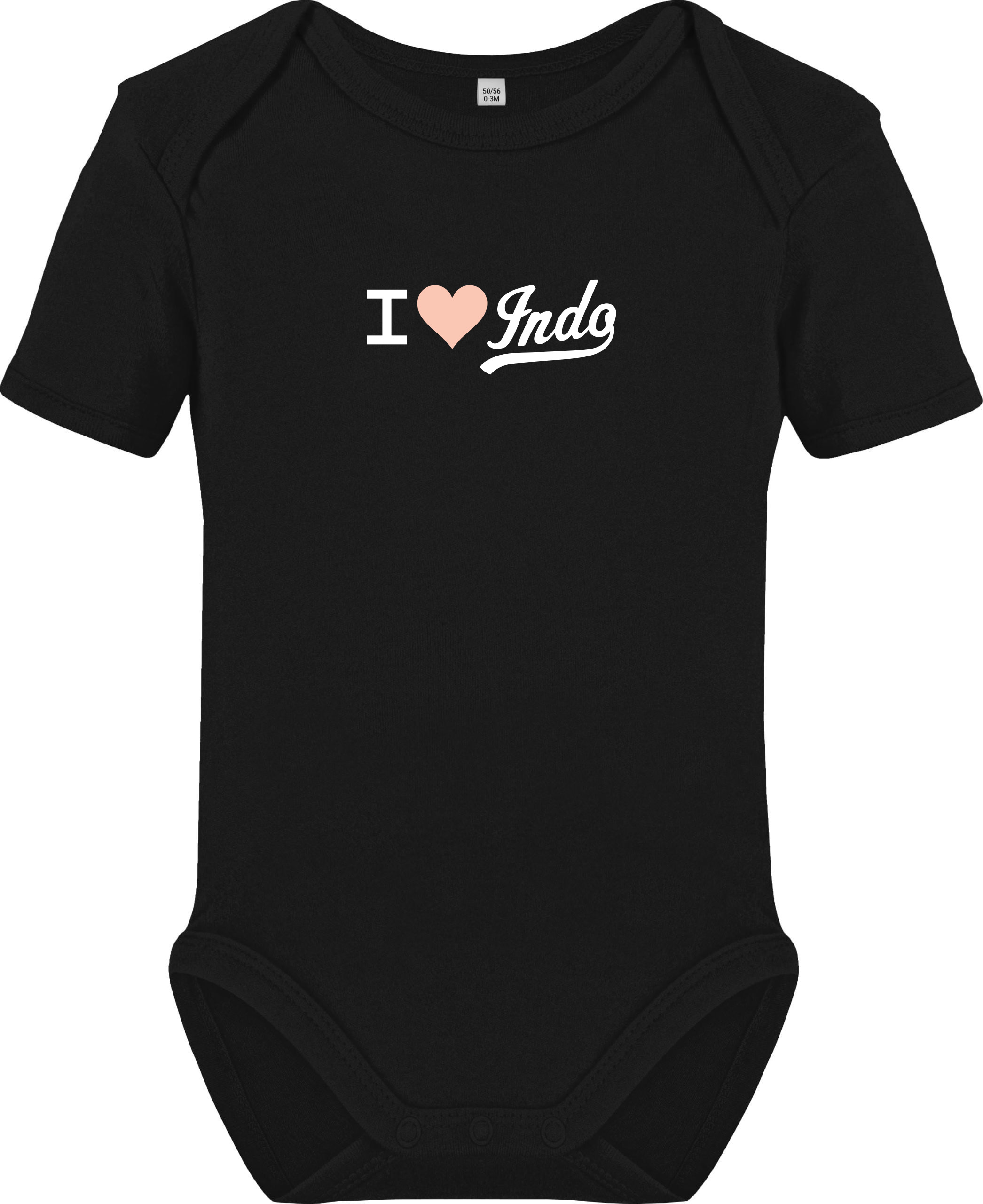 I Love Indo Script Rompertje (Black)