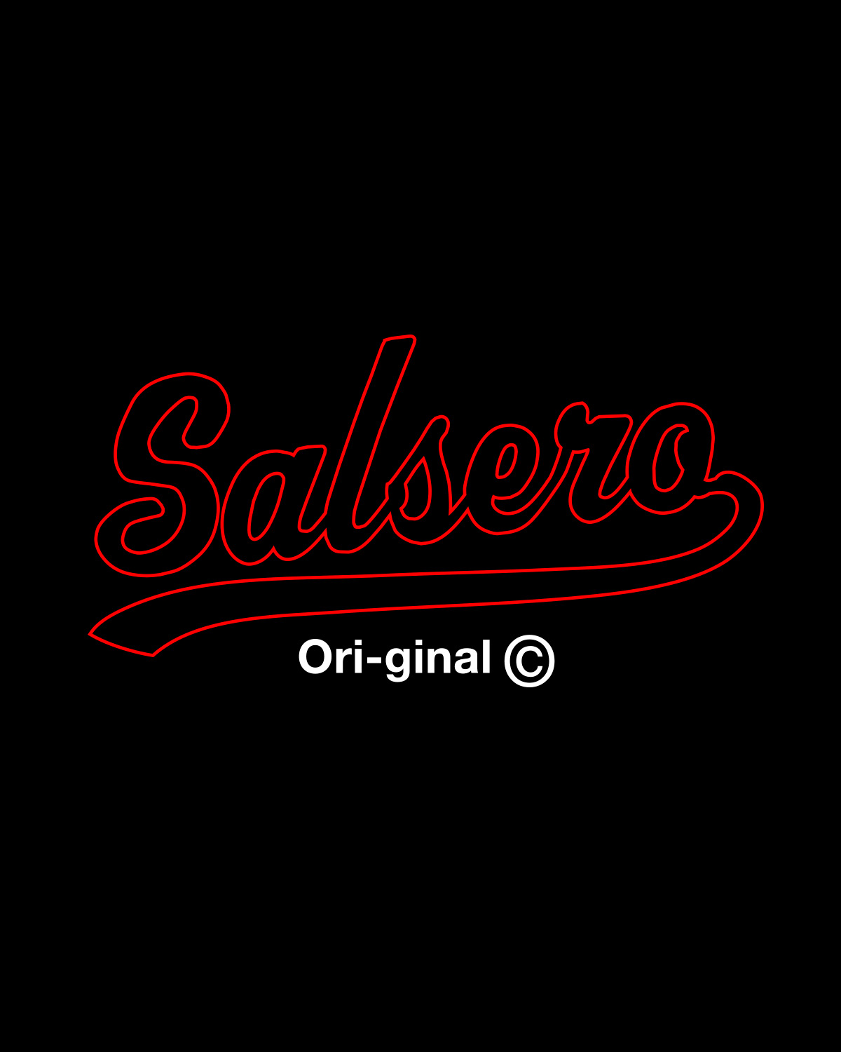 Salsero Medium Fit T-shirt (Red/White/Black)