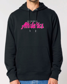 Kantjeboord 'Athletics' Medium Fit Hoodie - Black/Magenta Crush