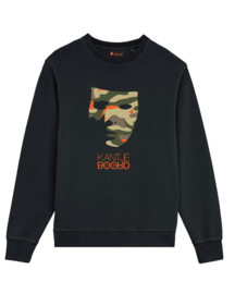 Kantjeboord Lifestyle ‘Camouflage Mask’ Medium Fit Sweatshirt - Black/Signal Red Elite