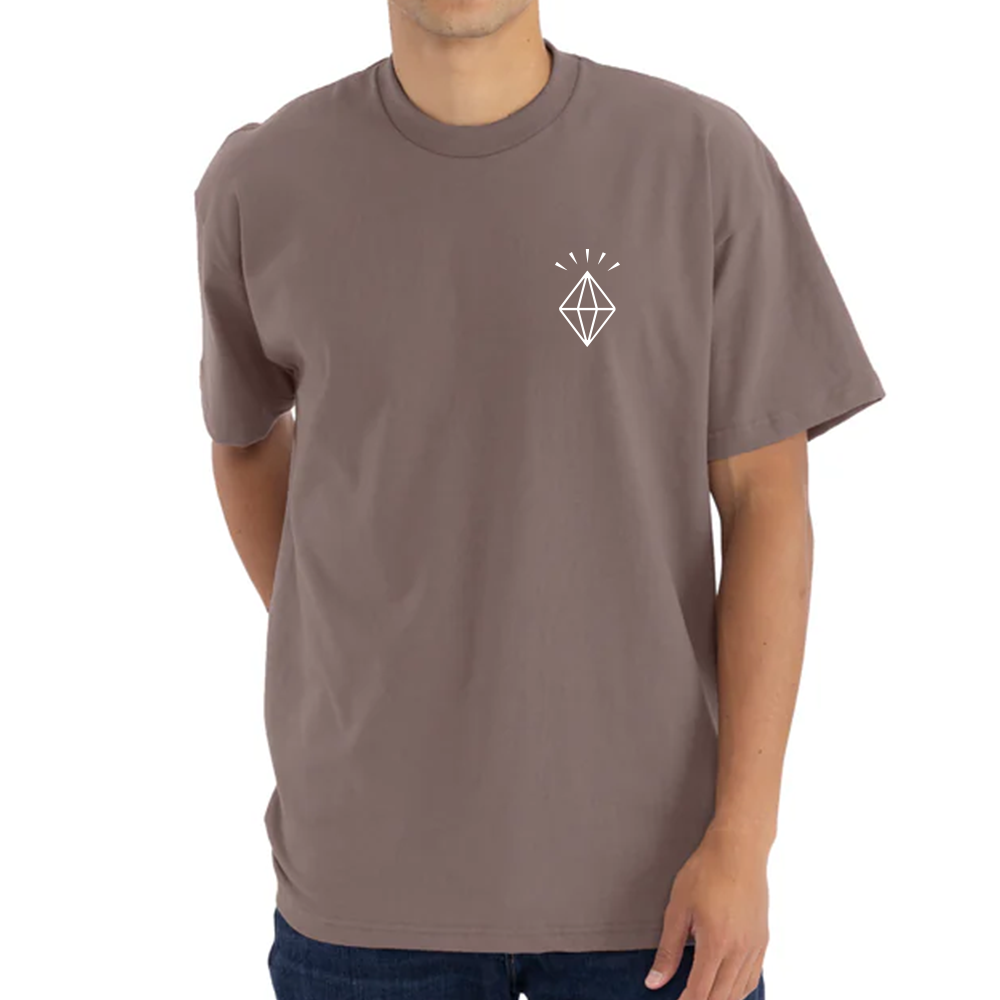 Shine On Heavyweight T-shirt (White/Shitake)