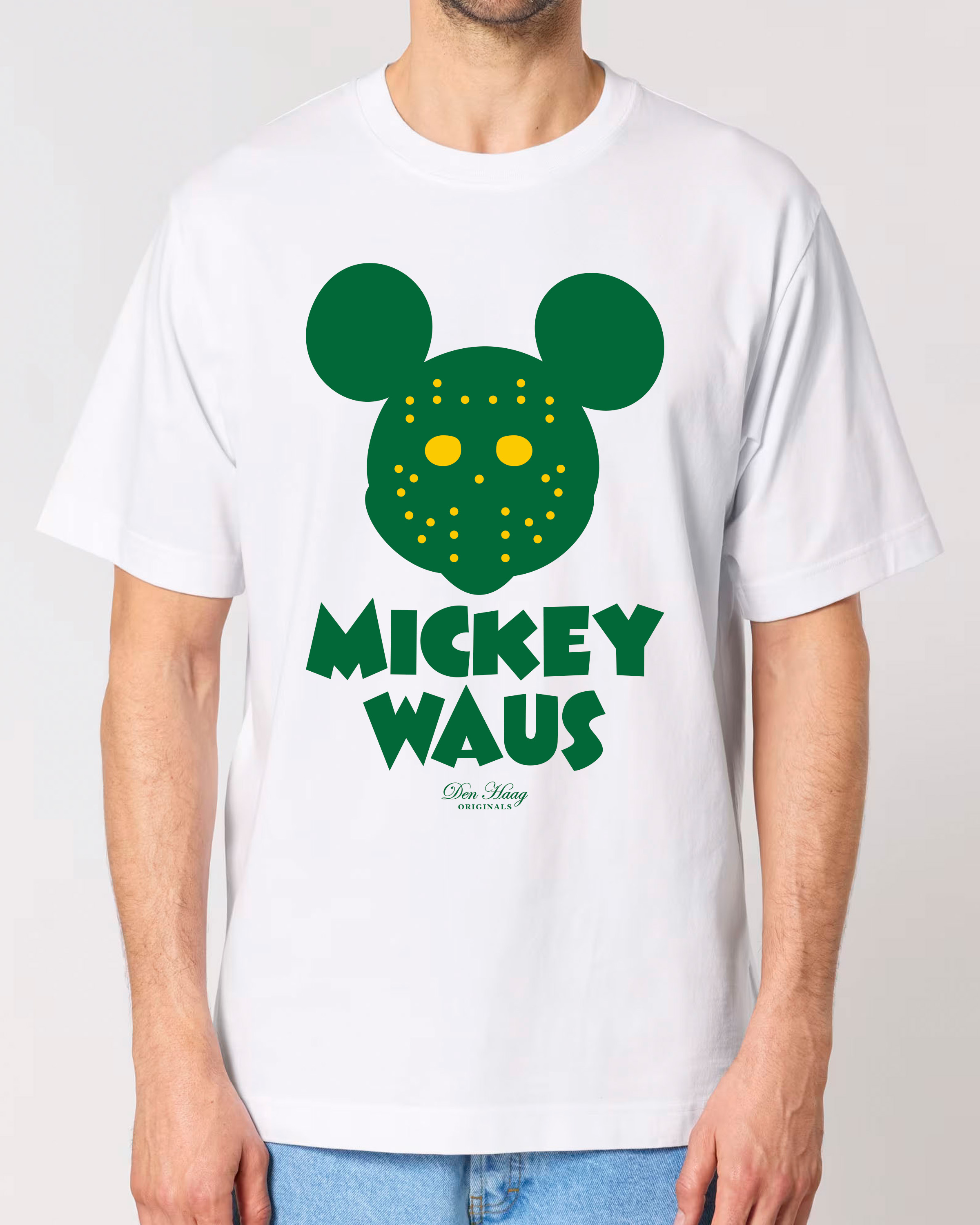 Mickey Waus Heavy Weight T-shirt (Yellow Gold/Green/White)