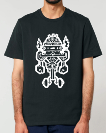 MrMonk RoboPunk Medium Fit T-shirt (White/Black)