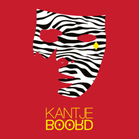 Kantjeboord Lifestyle ‘Zebra Mask’ Medium Fit T-Shirt - Red/Yellow Accent