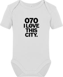 070 I Love This City Rompertje (Black/White)