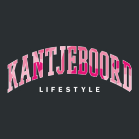 Kantjeboord 'Lifestyle University' Heavyweight Oversized T-Shirt - Black/Blossom Elite