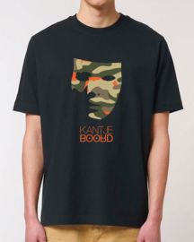 Kantjeboord Lifestyle ‘Camouflage Mask’ Heavyweight Oversized T-Shirt - Black/Signal Red Elite