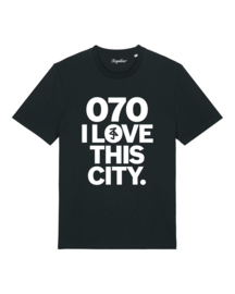 070 I Love This City Medium Fit T-shirt (White/Black)