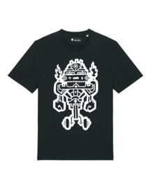 MrMonk RoboPunk Medium Fit T-shirt (White/Black)