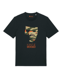 Kantjeboord Lifestyle ‘Camouflage Mask’ Medium Fit T-Shirt - Black/Signal Red Elite