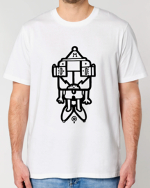 MrMonk Duncan Medium Fit T-shirt (White/Black)