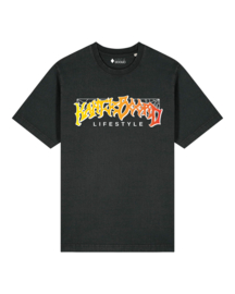 Rock and Rule Heavy Weight T-shirt (On Fire/Vintage Black)
