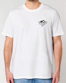 Kantjeboord Lifestyle 'Must Be The Music' Medium Fit T-shirt - White/Black
