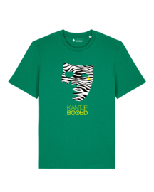 Kantjeboord Lifestyle ‘Zebra Mask’ Medium Fit T-Shirt - Green/Yellow Accent