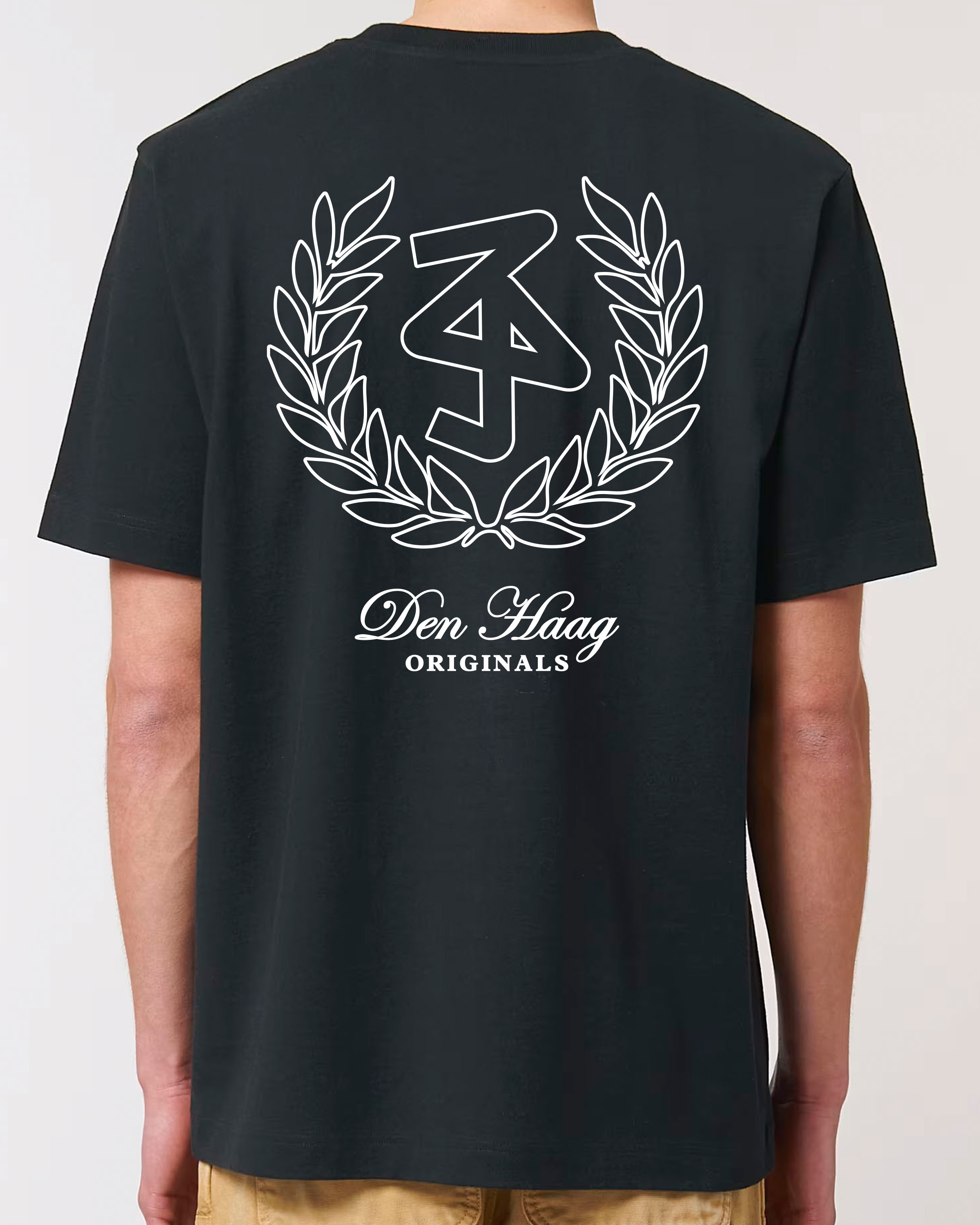 The Hague Kingsize Heavy Weight T-shirt (White/Black)