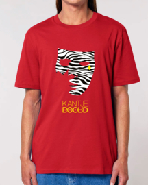 Kantjeboord Lifestyle ‘Zebra Mask’ Medium Fit T-Shirt - Red/Yellow Accent