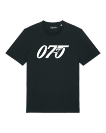 Bond 070 Medium Fit T-shirt (White/Black)