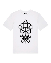 MrMonk Duncan Medium Fit T-shirt (White/Black)