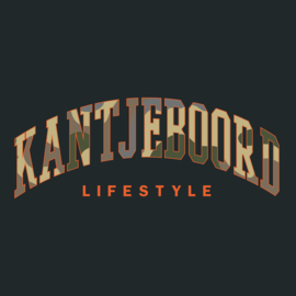 Kantjeboord 'Lifestyle University'  Heavyweight Oversized T-Shirt - Black/Signal Red Elite