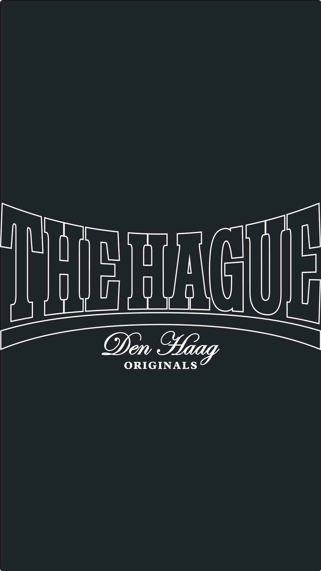 The Hague Kingsize Heavy Weight T-shirt (White/Black)