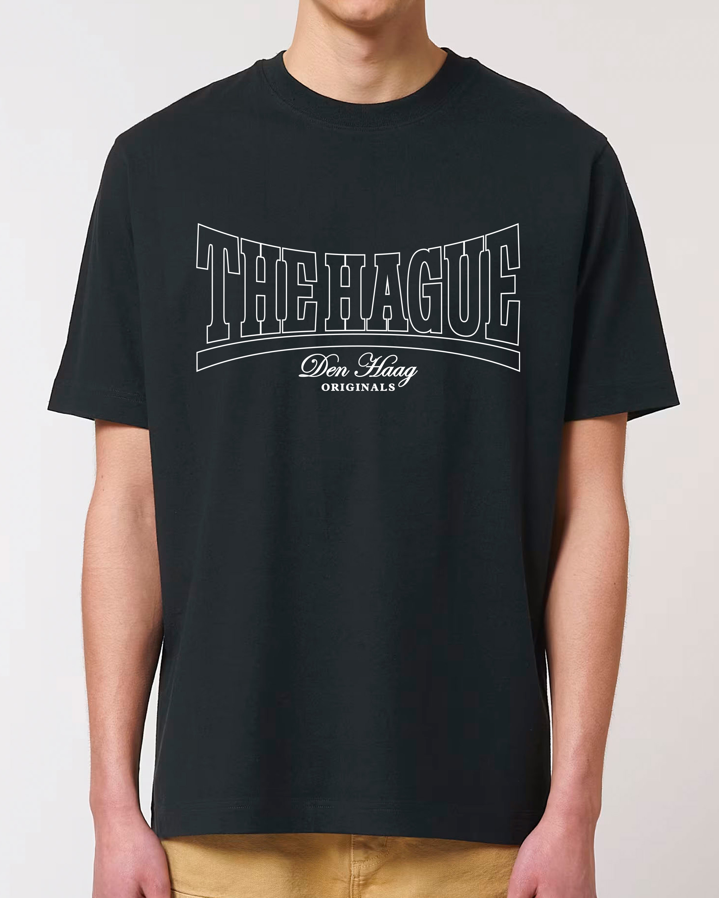 The Hague Kingsize Heavy Weight T-shirt (White/Black)