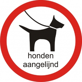 HONDEN AANGELIJND sticker